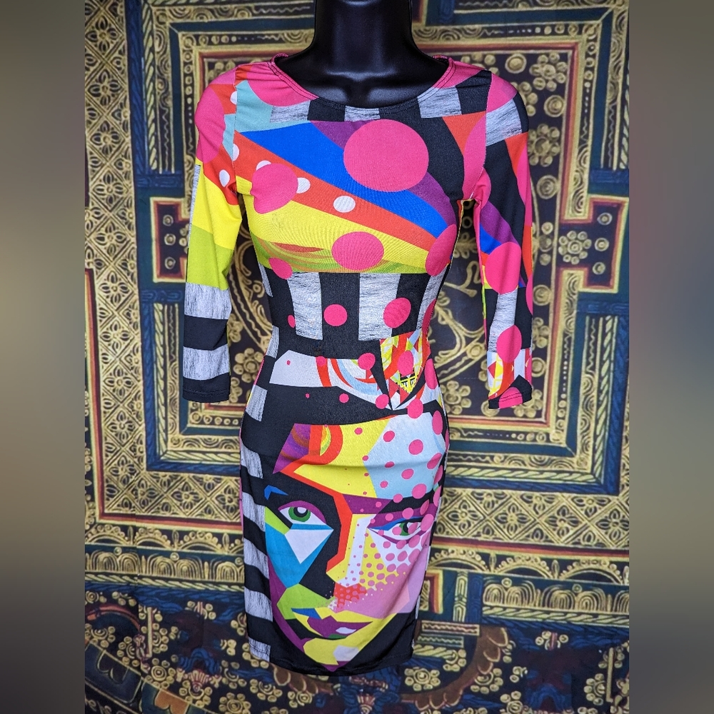 KTOO Color Pop Dress Fits Like a Small (No Size Tag)